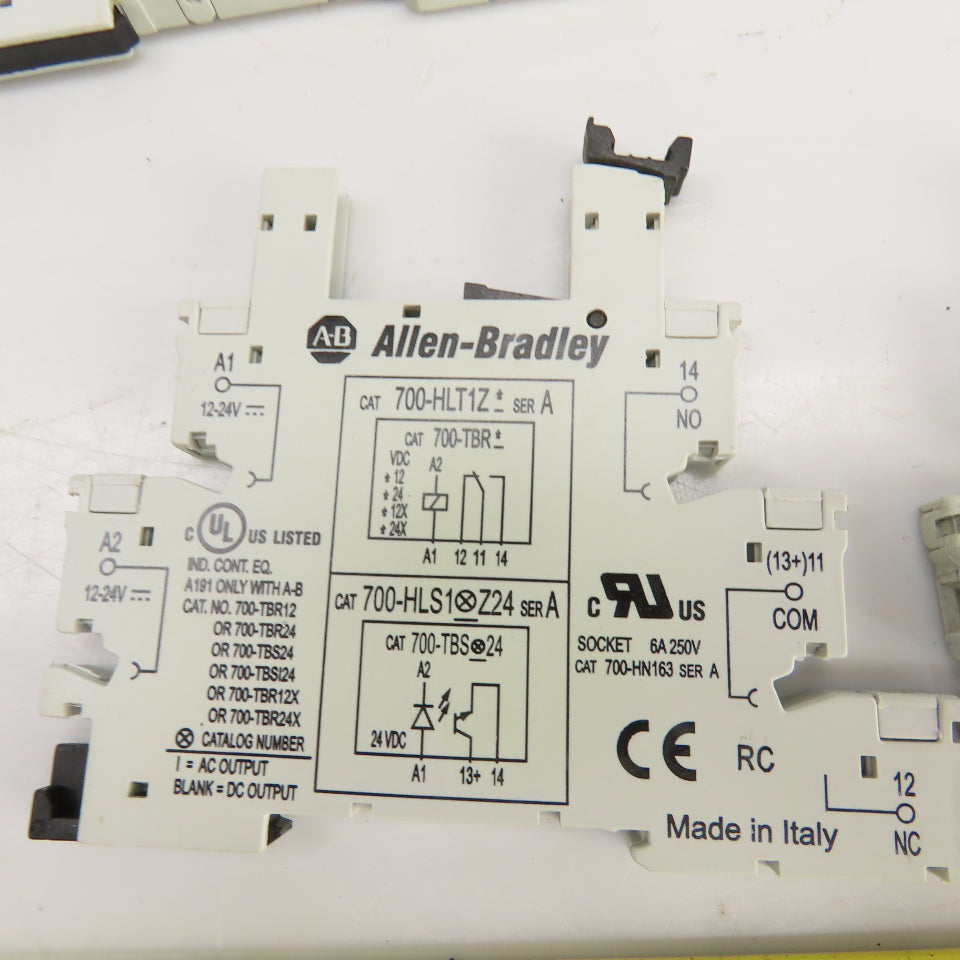 Allen Bradley 700-HLT1Z_* Ser A Relay Socket Base 6A 250V Lot Of 12