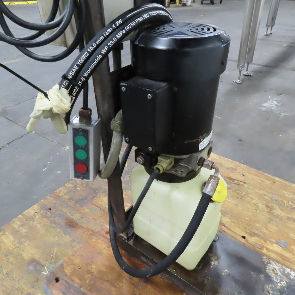 1-1/2 Gallon Hydraulic Pump 1Hp 230/460V 3Ph 8' Hoses Pendant Control