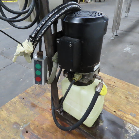 1-1/2 Gallon Hydraulic Pump 1Hp 230/460V 3Ph 8' Hoses Pendant Control
