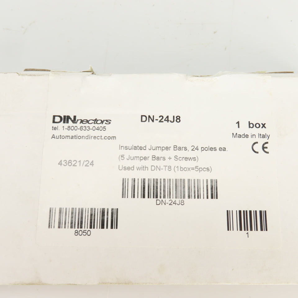 Automation Direct DN-24J8 DINnectres 24 Pole Insulated Jumper Bars 1 Box 5 Pcs