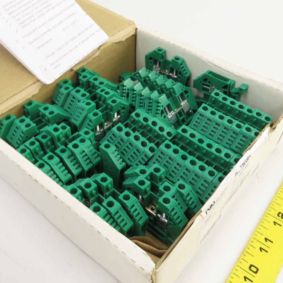 Automation Direct DN-T8GRN DINnectres Green Terminal Block 8AWG 50A 600V 50PCS