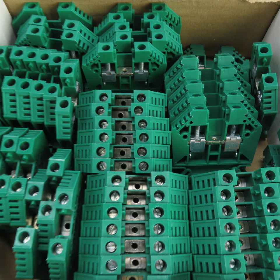 Automation Direct DN-T8GRN DINnectres Green Terminal Block 8AWG 50A 600V 50PCS