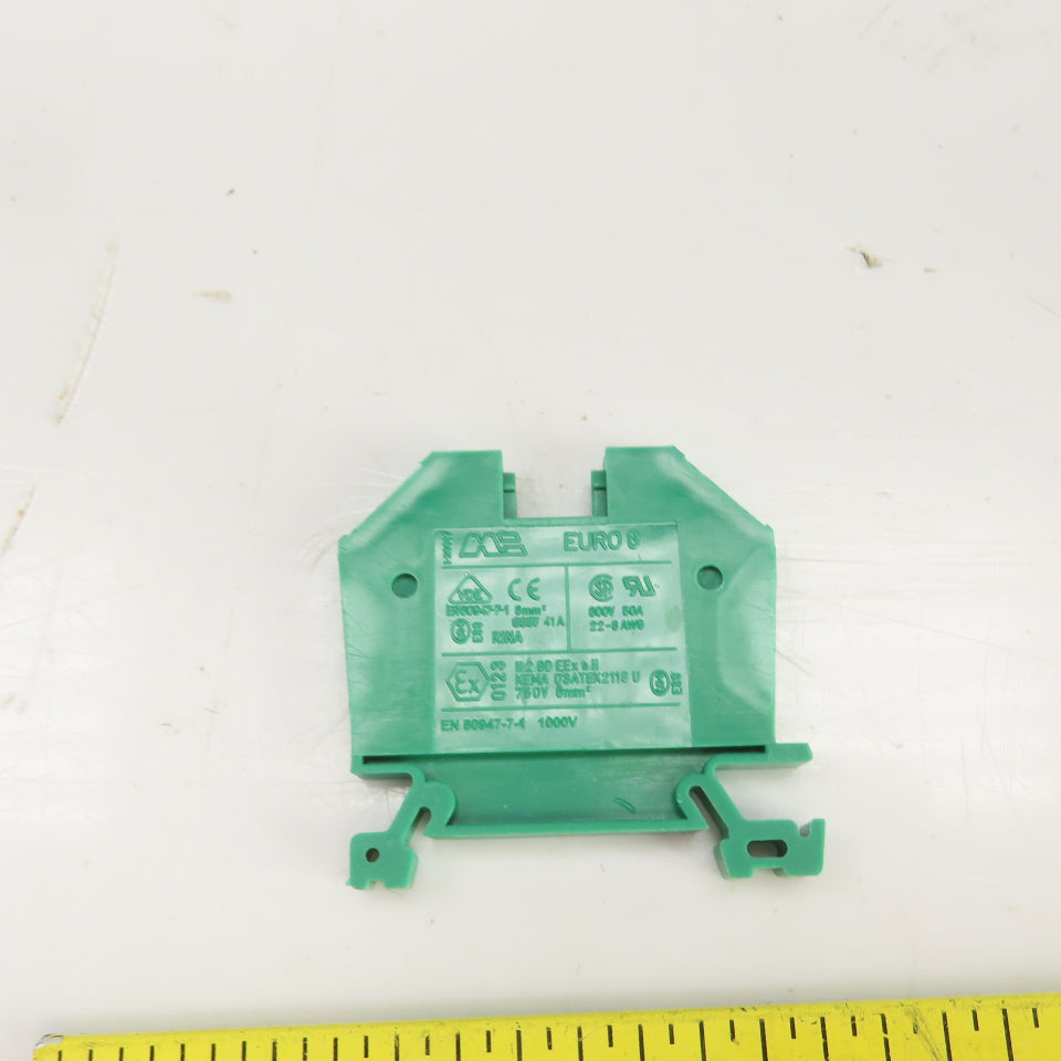 Automation Direct DN-T8GRN DINnectres Green Terminal Block 8AWG 50A 600V 50PCS