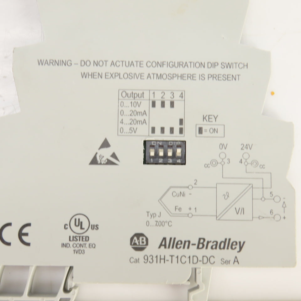 Allen Bradley 931H-T1C1D-DC Ser A Thermocouple Signal Conditioner