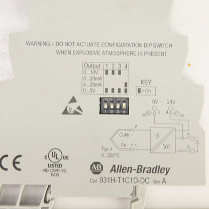 Allen Bradley 931H-T1C1D-DC Ser A Thermocouple Signal Conditioner