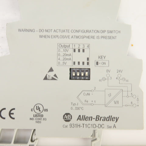 Allen Bradley 931H-T1C1D-DC Ser A Thermocouple Signal Conditioner