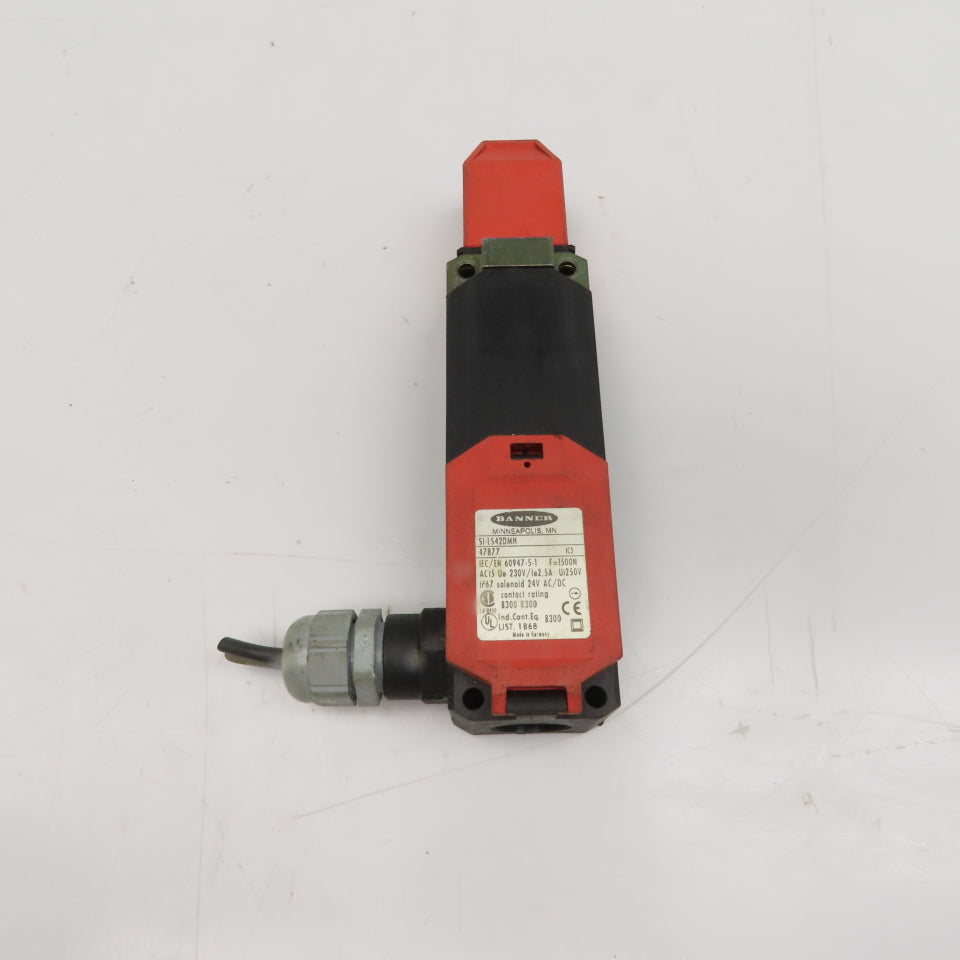 Banner SI-LS42DMH 250V Safety Gate Guard Door Interlock Switch 230V 24V DC/AC