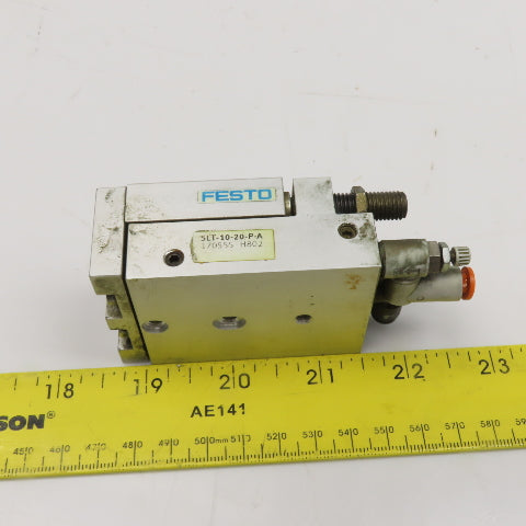 Festo SLT-10-20-P-A Pneumatic Guided Cylinder Air Slide 10mm Stroke