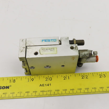 Festo SLT-10-20-P-A Pneumatic Guided Cylinder Air Slide 10mm Stroke