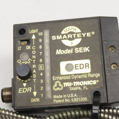 Tri-Tronics SmartEye Model SEIK Mark II Fiber Optic Optical Block 12-24VDC