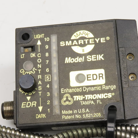 Tri-Tronics SmartEye Model SEIK Mark II Fiber Optic Optical Block 12-24VDC