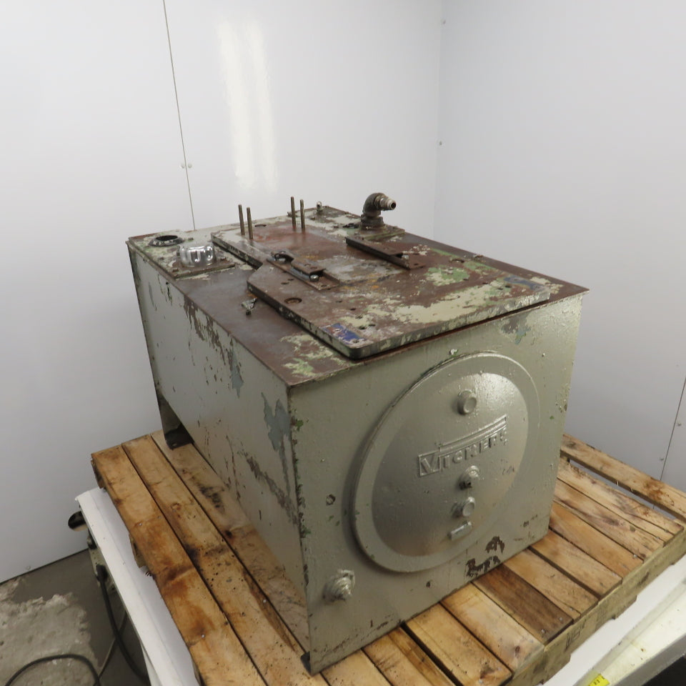 Vickers 68-1/2 Gallon Hydraulic Oil Tank Reservoir 36" L x 24-1/2" W x 18" H