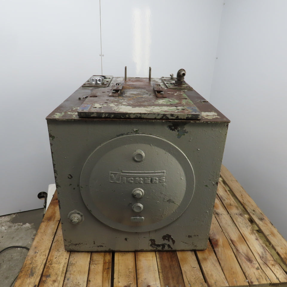 Vickers 68-1/2 Gallon Hydraulic Oil Tank Reservoir 36" L x 24-1/2" W x 18" H