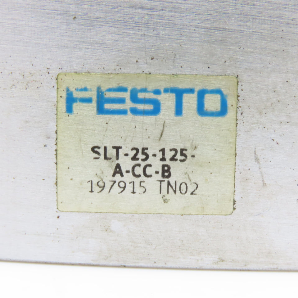 Festo SLT-25-125-A-CC-B Pneumatic Guided Cylinder Air Slide 125mm Stroke