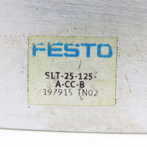 Festo SLT-25-125-A-CC-B Pneumatic Guided Cylinder Air Slide 125mm Stroke