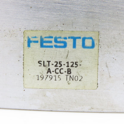 Festo SLT-25-125-A-CC-B Pneumatic Guided Cylinder Air Slide 125mm Stroke
