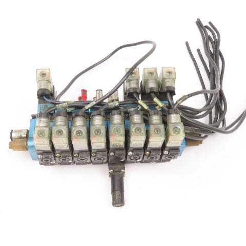 MAC 45A-NAC-DDAJ-1KE Pneumatic Valve Bank Ass'y 4 Double Solenoid 4 Single 24VDC