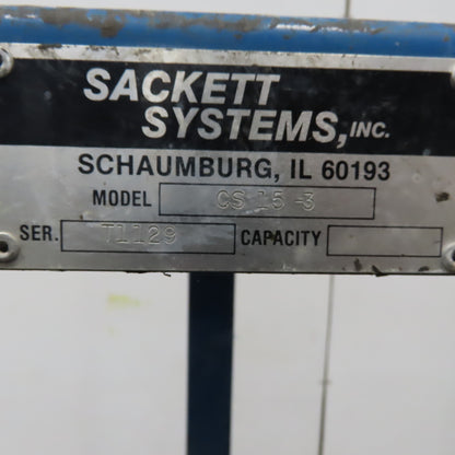 Sacket Systems CS15-3 40"x 46" Forklift Battery Roller Stand W/Hood