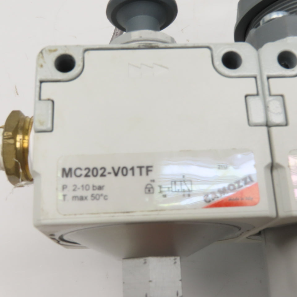 Camozzi 	MC202-V01TF 1/2" Filter Regulator Isolation Valve Soft Start Assembly