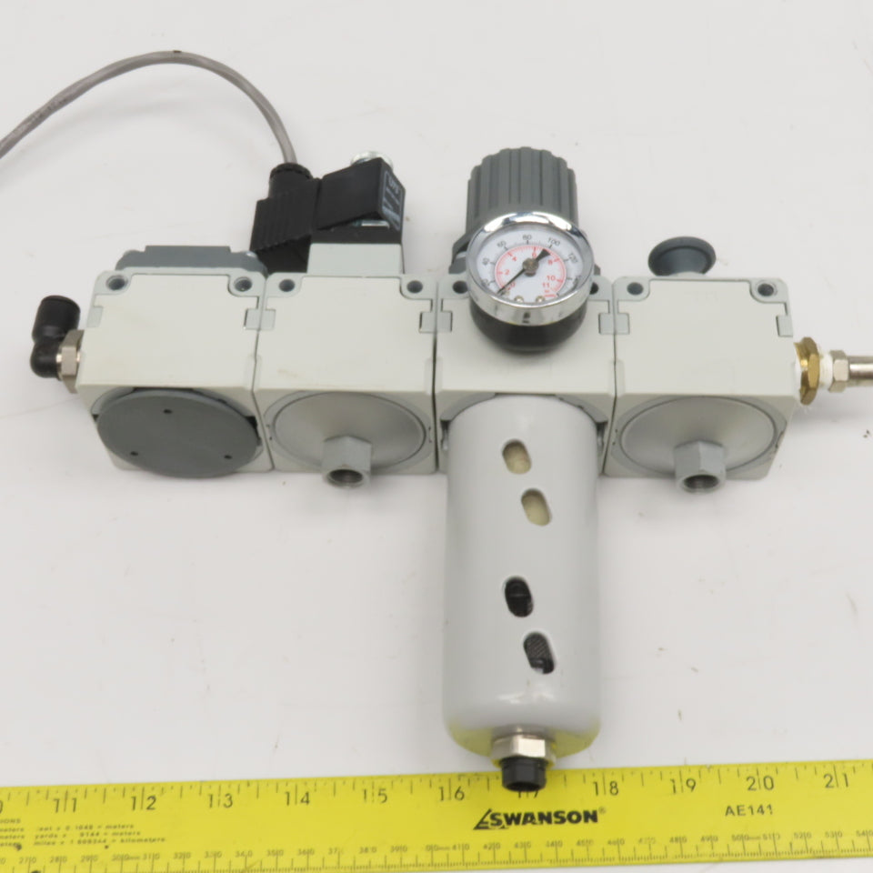 Camozzi 	MC202-V01TF 1/2" Filter Regulator Isolation Valve Soft Start Assembly