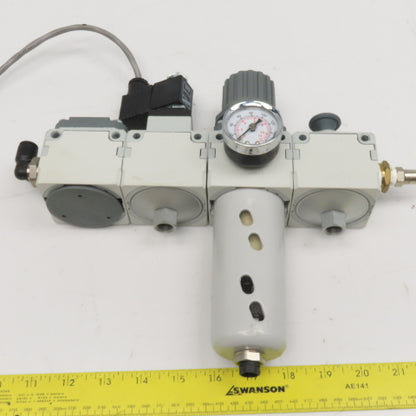 Camozzi 	MC202-V01TF 1/2" Filter Regulator Isolation Valve Soft Start Assembly
