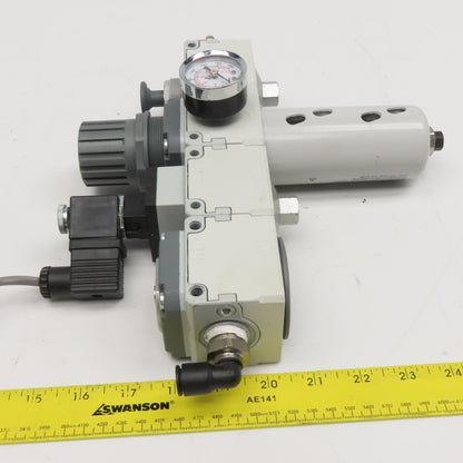 Camozzi 	MC202-V01TF 1/2" Filter Regulator Isolation Valve Soft Start Assembly