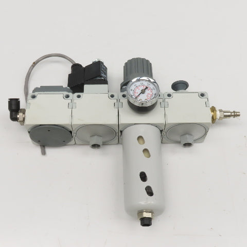 Camozzi 	MC202-V01TF 1/2" Filter Regulator Isolation Valve Soft Start Assembly