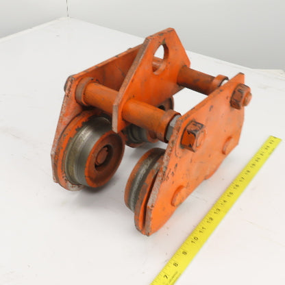 2 Ton 4000LBS Manual Push/Pull Hoist Trolley 4"-5-1/2" I-Beams