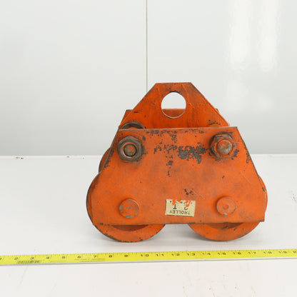 2 Ton 4000LBS Manual Push/Pull Hoist Trolley 4"-5-1/2" I-Beams