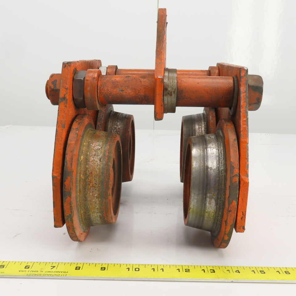 2 Ton 4000LBS Manual Push/Pull Hoist Trolley 4"-5-1/2" I-Beams