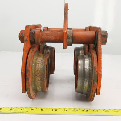 2 Ton 4000LBS Manual Push/Pull Hoist Trolley 4"-5-1/2" I-Beams