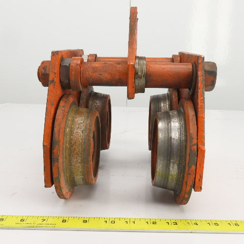 2 Ton 4000LBS Manual Push/Pull Hoist Trolley 4"-5-1/2" I-Beams