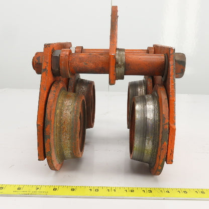 2 Ton 4000LBS Manual Push/Pull Hoist Trolley 4"-5-1/2" I-Beams