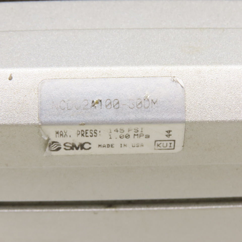 SMC NCD02A100-30DM 100mm Bore 30mm Stroke Double Acting Air Cylinder