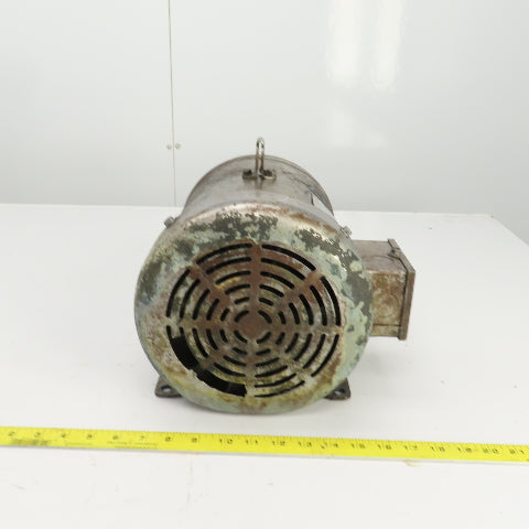 2HP AC Electric Motor 1140RPM 208-230/460V 3PH 1-1/8" Shaft 8.4/4.2A
