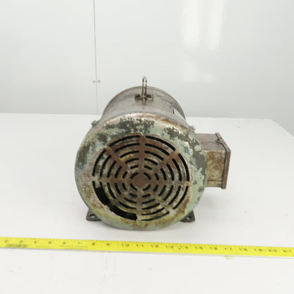 2HP AC Electric Motor 1140RPM 208-230/460V 3PH 1-1/8" Shaft 8.4/4.2A