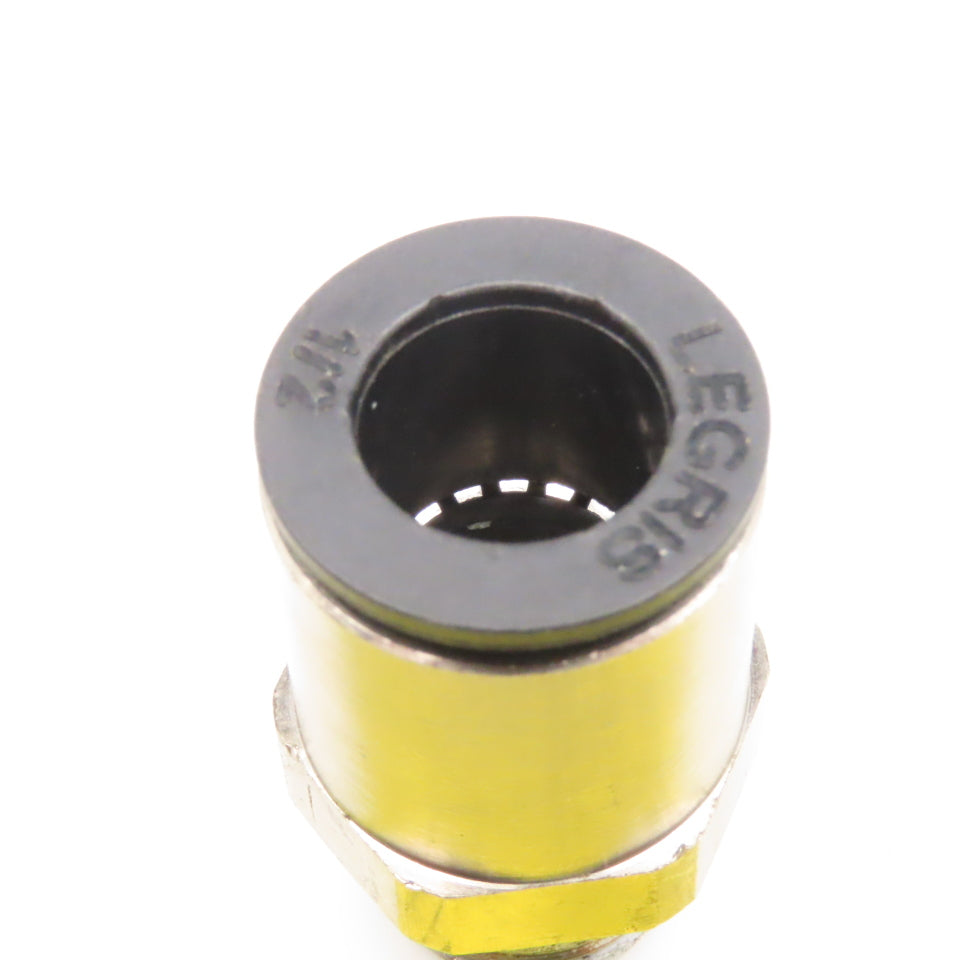 Legris 3/8" NPT x 1/2" Tube Push To Connect Stainless Steel Straight Fitting