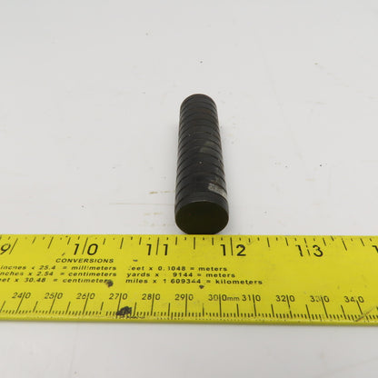 3/4" x 3" Spiral Vent Pull Out Dowel Pin Black Luster Finish