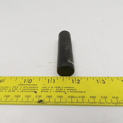 3/4" x 3" Spiral Vent Pull Out Dowel Pin Black Luster Finish