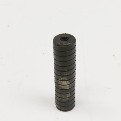 3/4" x 3" Spiral Vent Pull Out Dowel Pin Black Luster Finish