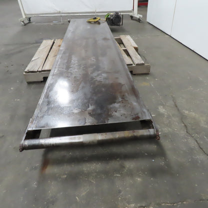 120"L Slider Bed 23" W Belt Conveyor 30FPM 120V Single Phase No Belt or legs