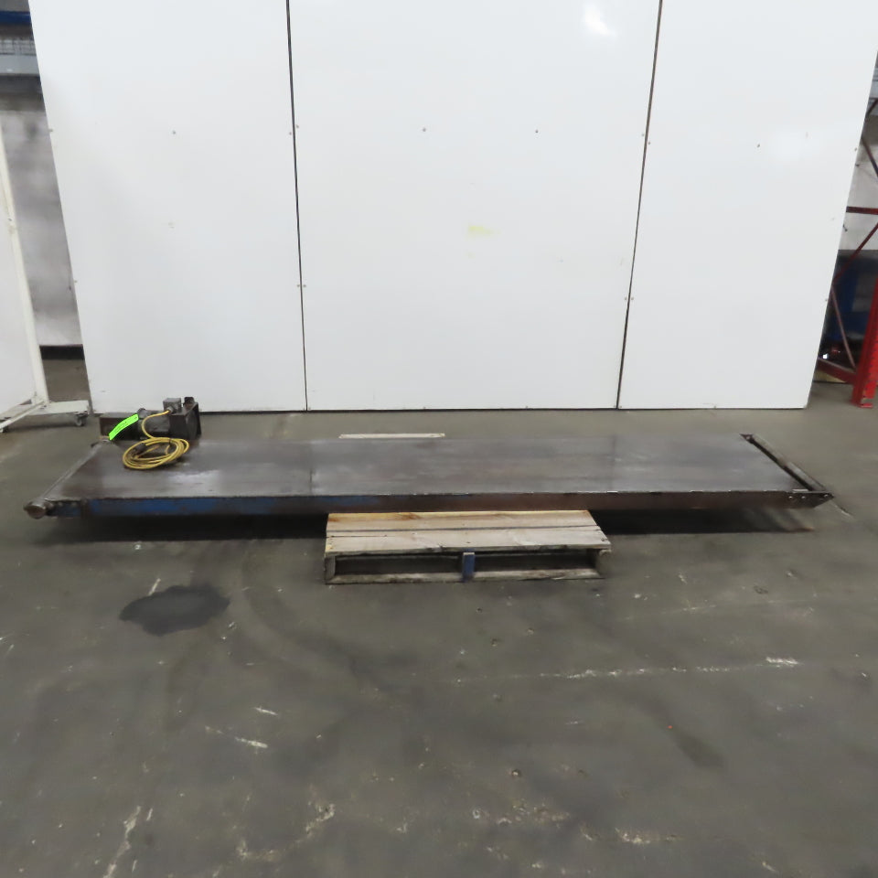 120"L Slider Bed 23" W Belt Conveyor 30FPM 120V Single Phase No Belt or legs
