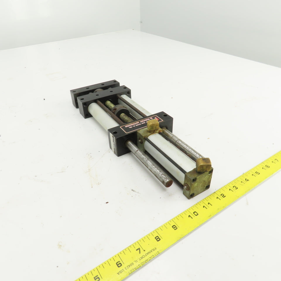 Parker RS042X3 Guided Hydraulic Cylinder 3" Stroke 3/8" Rod 4-1/2" x1-3/8" Block