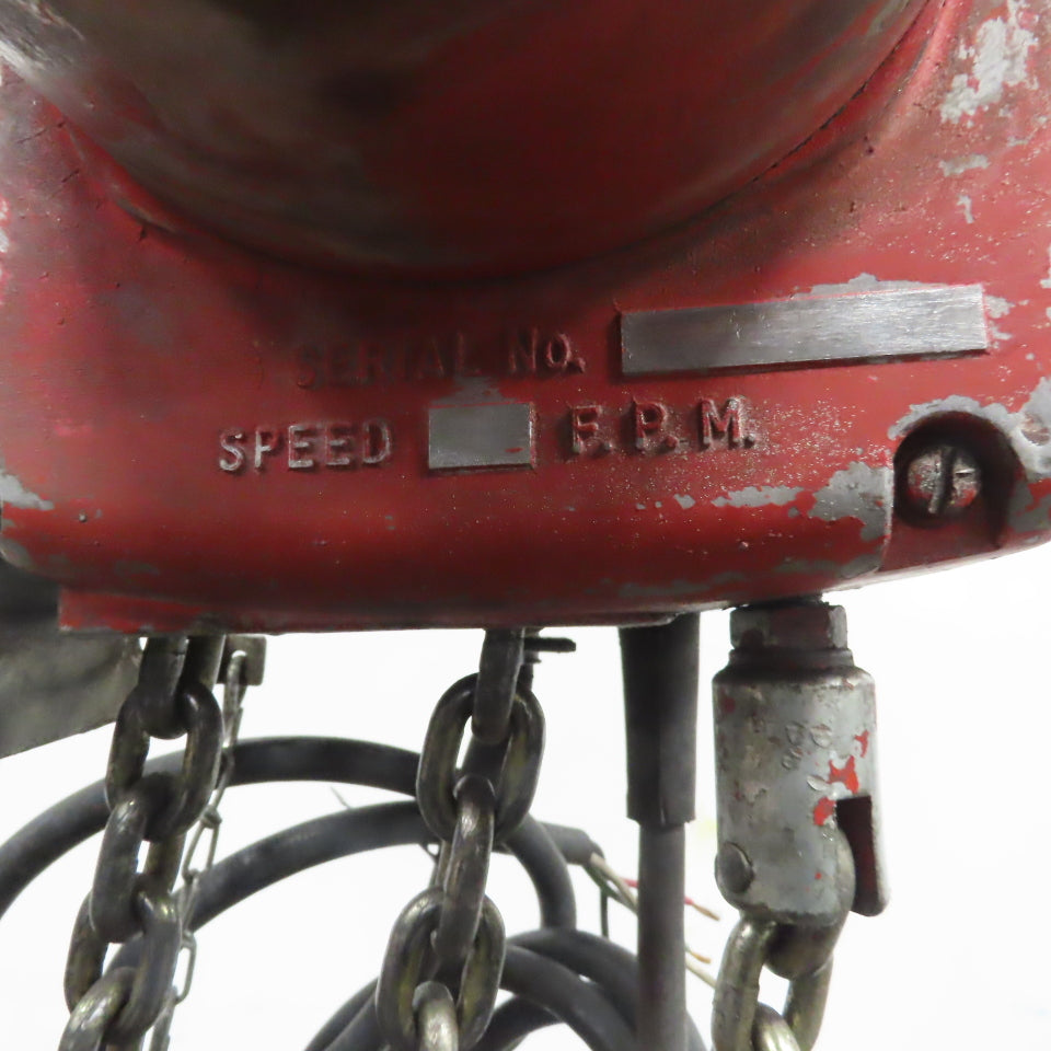 Dayton 3Z326 2 Ton Electric Hoist 10' Lift 8 FPM 230/460V 3Ph