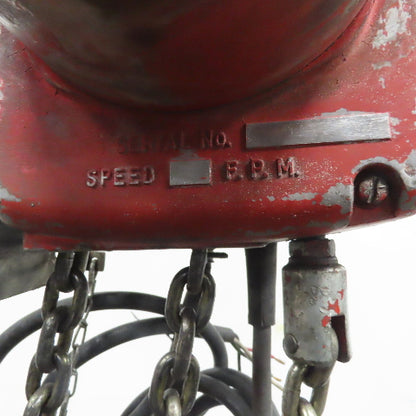 Dayton 3Z326 2 Ton Electric Hoist 10' Lift 8 FPM 230/460V 3Ph