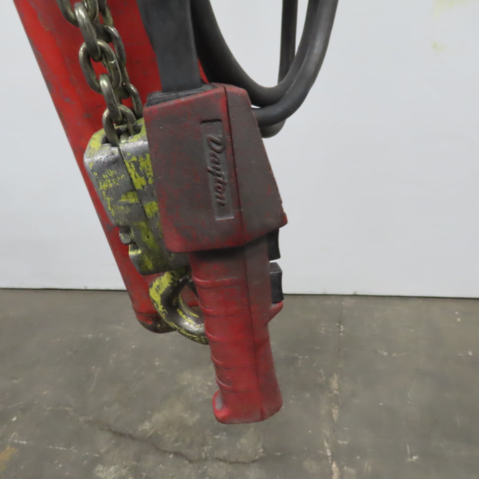 Dayton 3Z326 2 Ton Electric Hoist 10' Lift 8 FPM 230/460V 3Ph