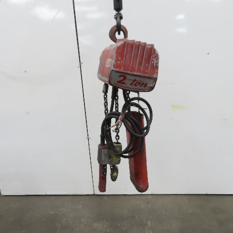 Dayton 3Z326 2 Ton Electric Hoist 10' Lift 8 FPM 230/460V 3Ph