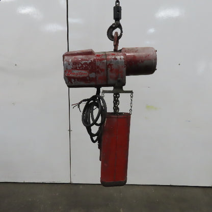 Dayton 3Z326 2 Ton Electric Hoist 10' Lift 8 FPM 230/460V 3Ph