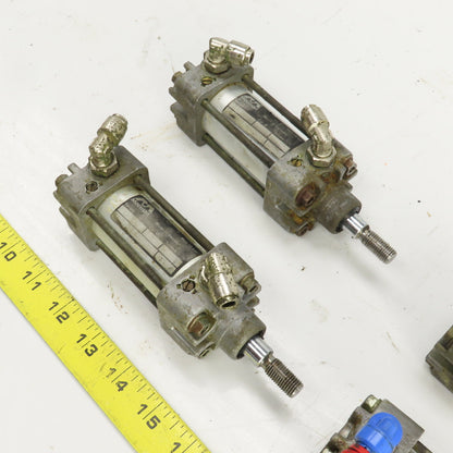 Mecman Ser 167 Double Acting Pneumatic Cylinder 25mm Stroke 32mm Bore Lot Of 4