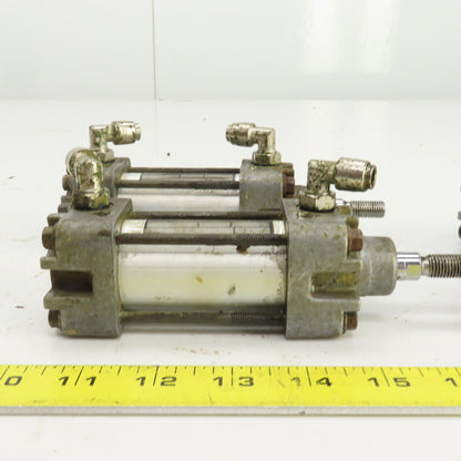 Mecman Ser 167 Double Acting Pneumatic Cylinder 25mm Stroke 32mm Bore Lot Of 4
